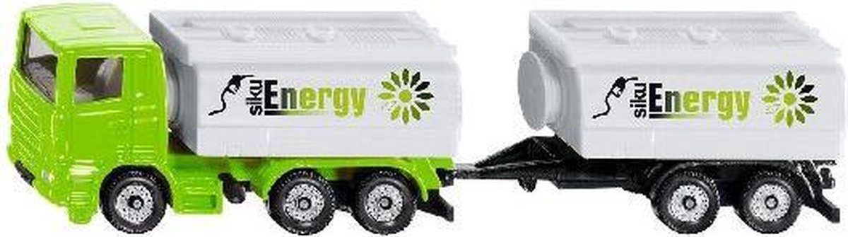 Siku Scania tankwagen aanhanger 15,2 cm staal 2 delig (1690) - Groen