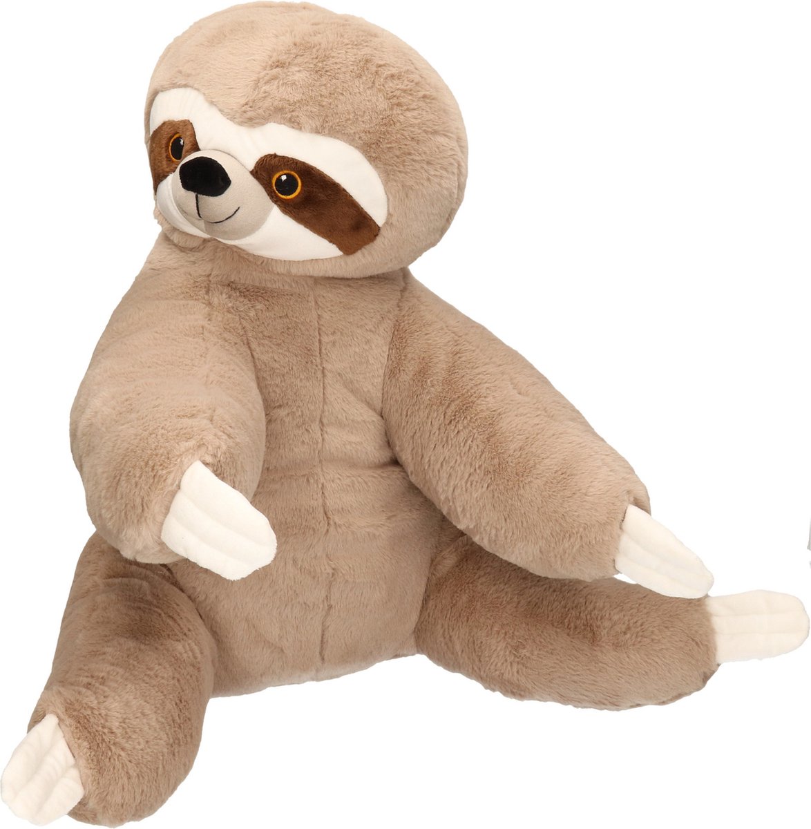 Wild Republic knuffelluiaard Ecokins 76 cm pluche bruin/wit