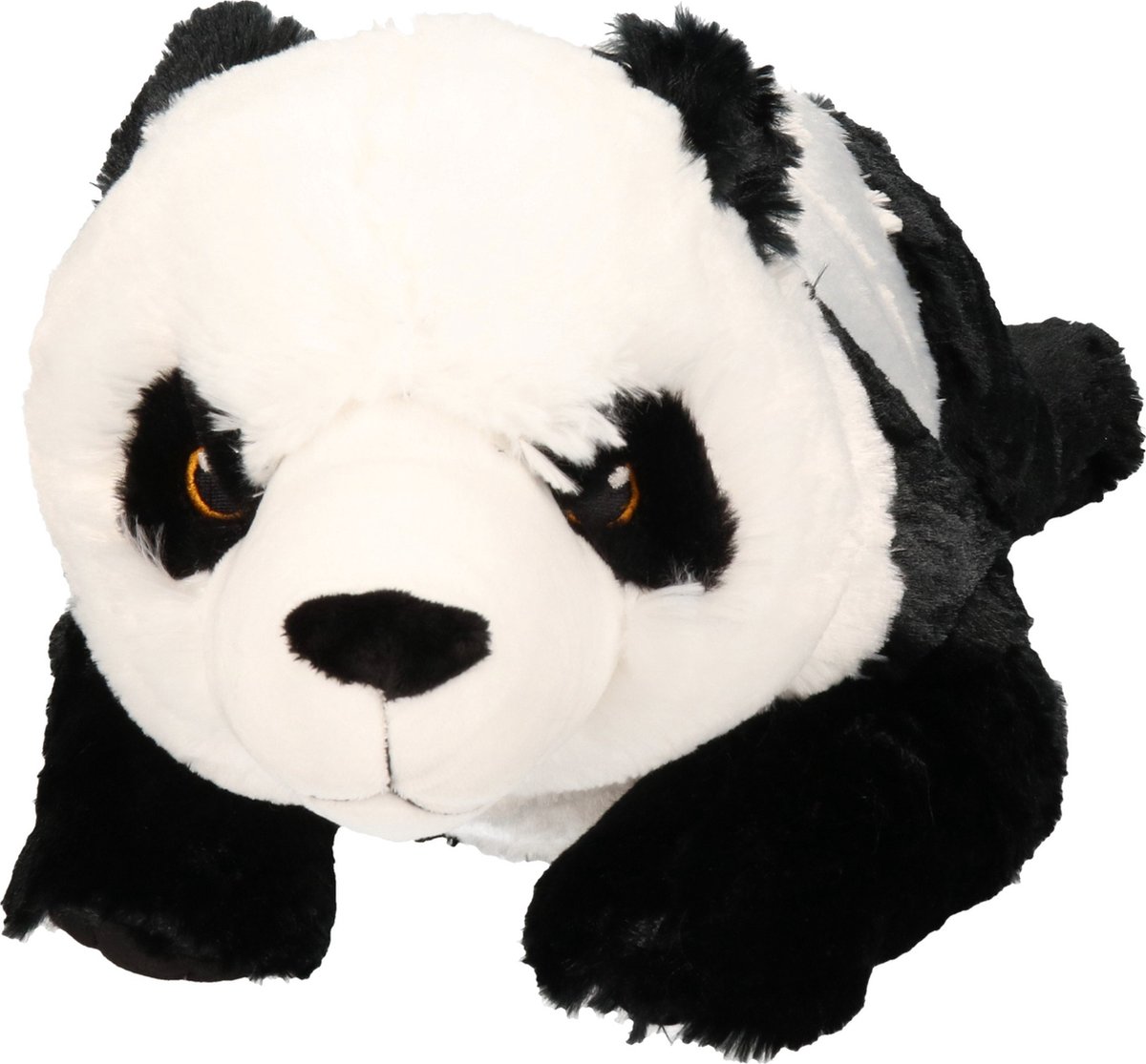 Wild Republic knuffelpanda Ecokins 76 cm pluche zwart/wit