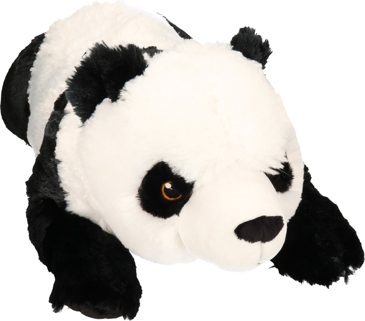 Wild Republic knuffelpanda Ecokins 76 cm pluche zwart/wit