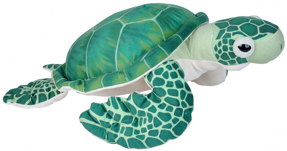 Wild Republic knuffelschildpad Living Ocean 64 cm pluche - Groen