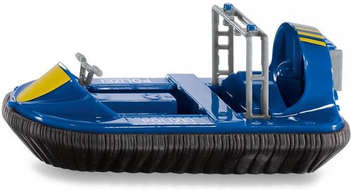 Siku hovercraft Polizei 8 x 3,8 cm/zwart (0809) - Blauw