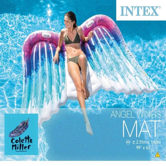 Intex Luchtbed Angel Wings Mat 58786eu