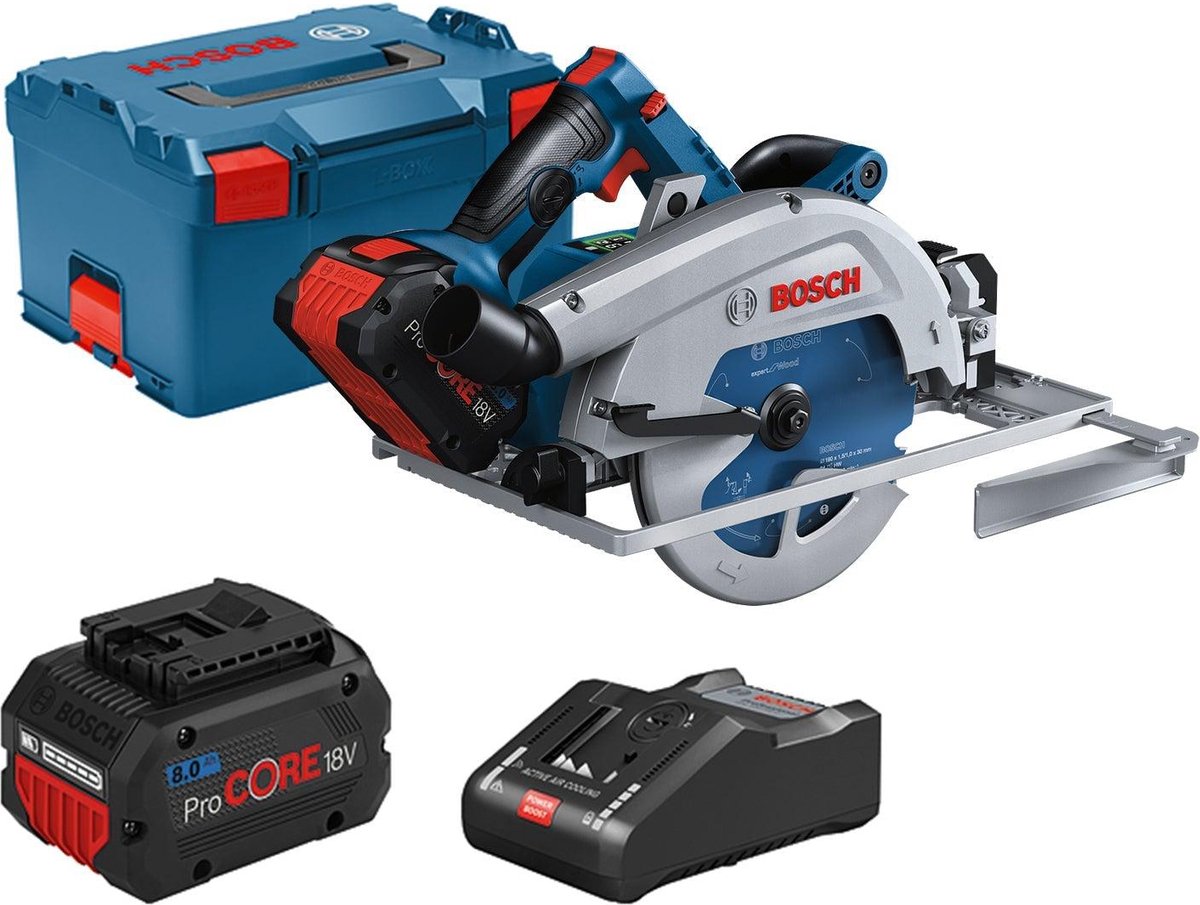 Bosch GKS 18V-68 GC Professional | Accucirkelzaag | BITURBO | 2x 8,0 ah accu | Set