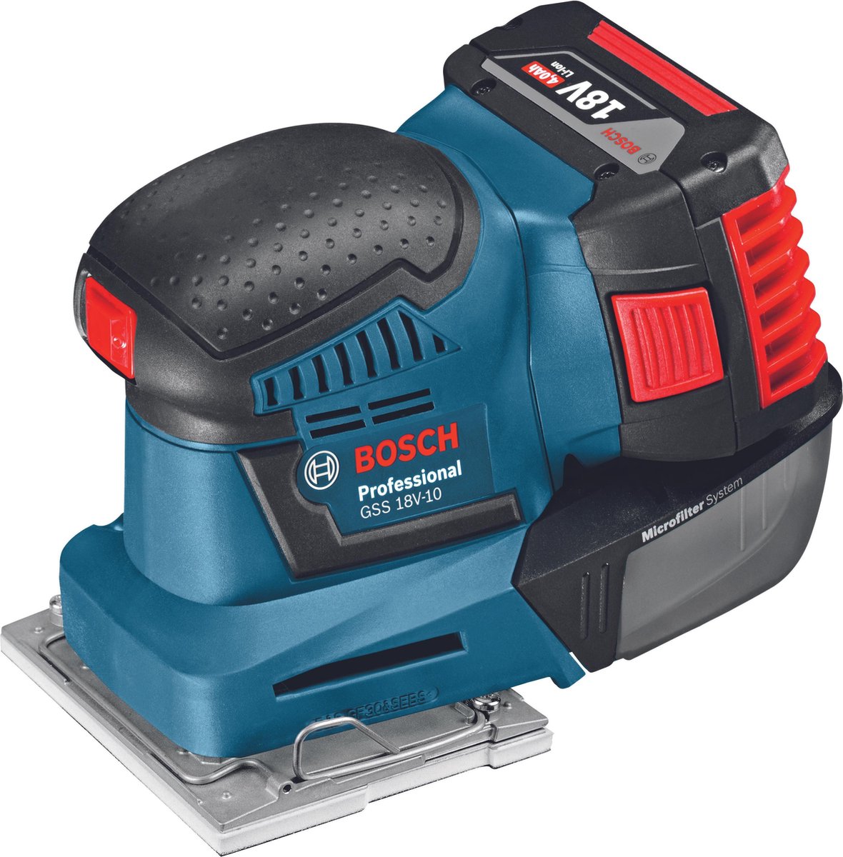 Bosch GSS 18V-10 Professional accu schuurmachine 5.0Ah in L-boxx