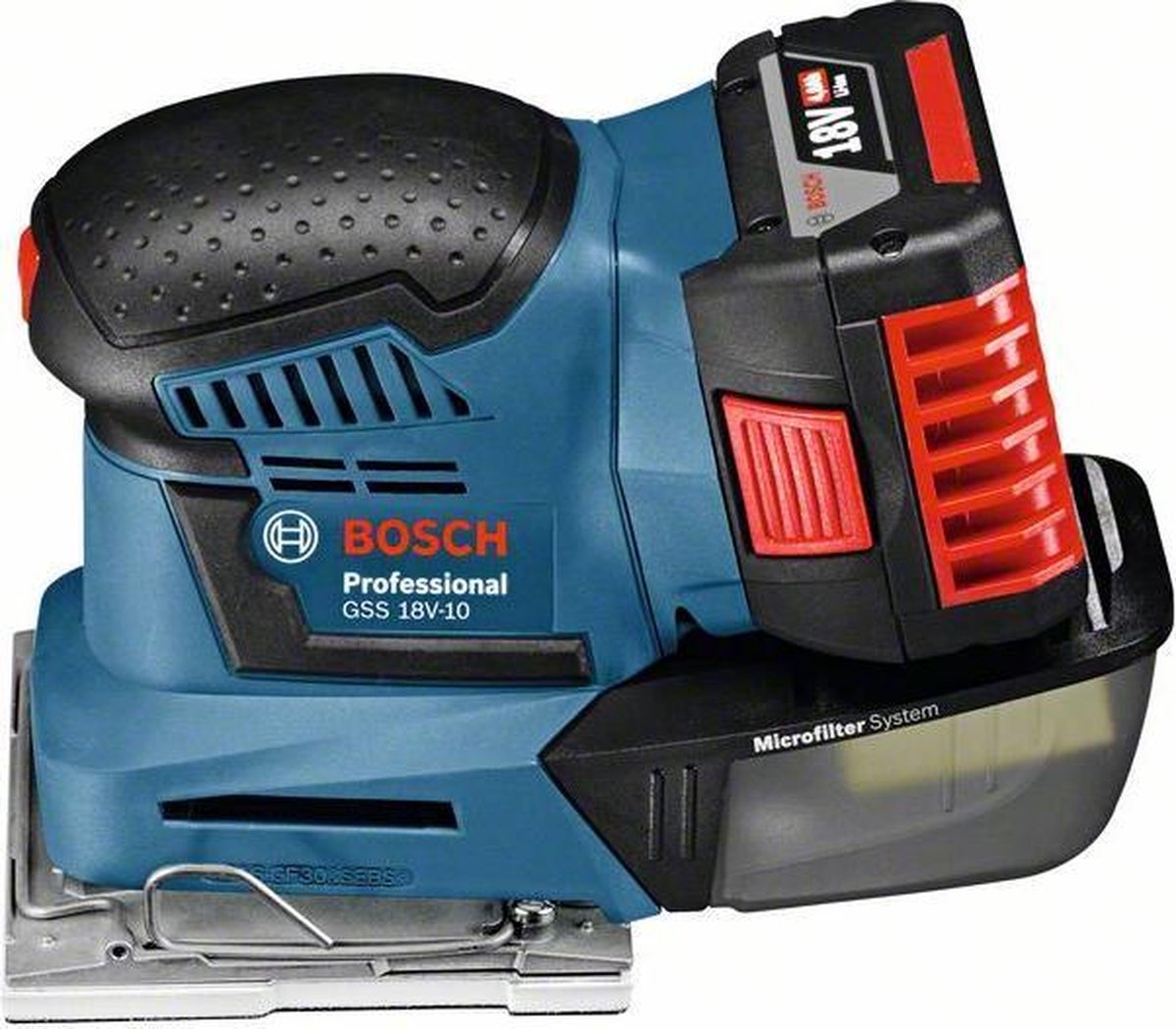 Bosch GSS 18V-10 Professional accu schuurmachine 5.0Ah in L-boxx