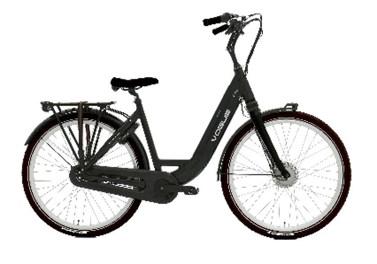 Vogue Elektrische fiets Mestengo dames 50cm glans 480WH - Zwart