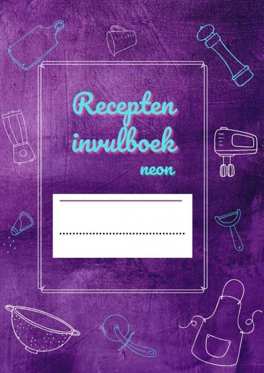 Recepten invulboek Neon