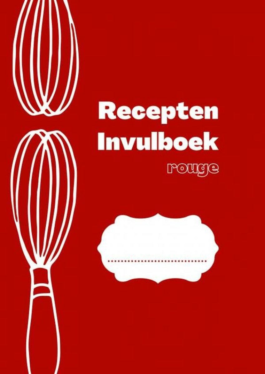 Recepten invulboek Rouge