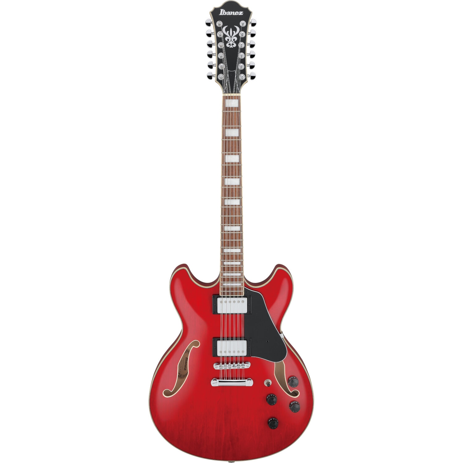 Ibanez Artcore AS7312 Transparent Cherry Red 12-snarige semi-akoestische gitaar