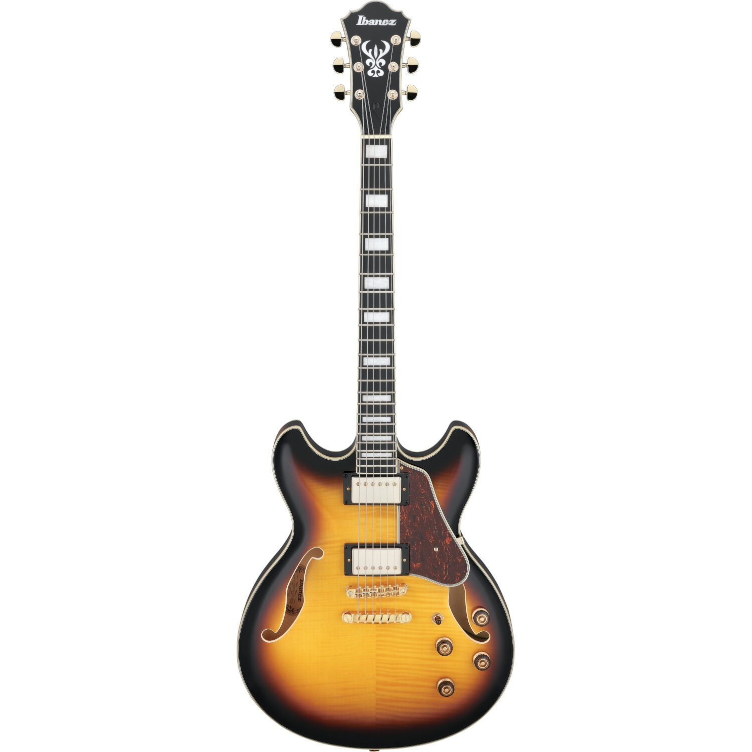 Ibanez Artcore Expressionist AS93FM Antique Yellow Sunburst semi-akoestische gitaar