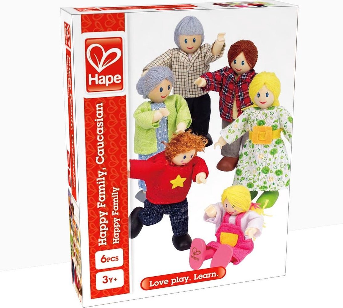 Hape poppenfamilie 6 delig
