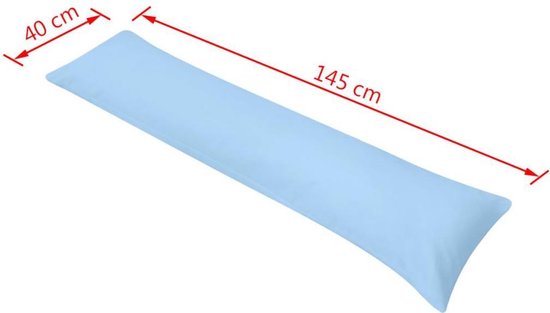 Vidaxl Zijslaapkussen 40x145 Cm - Blauw