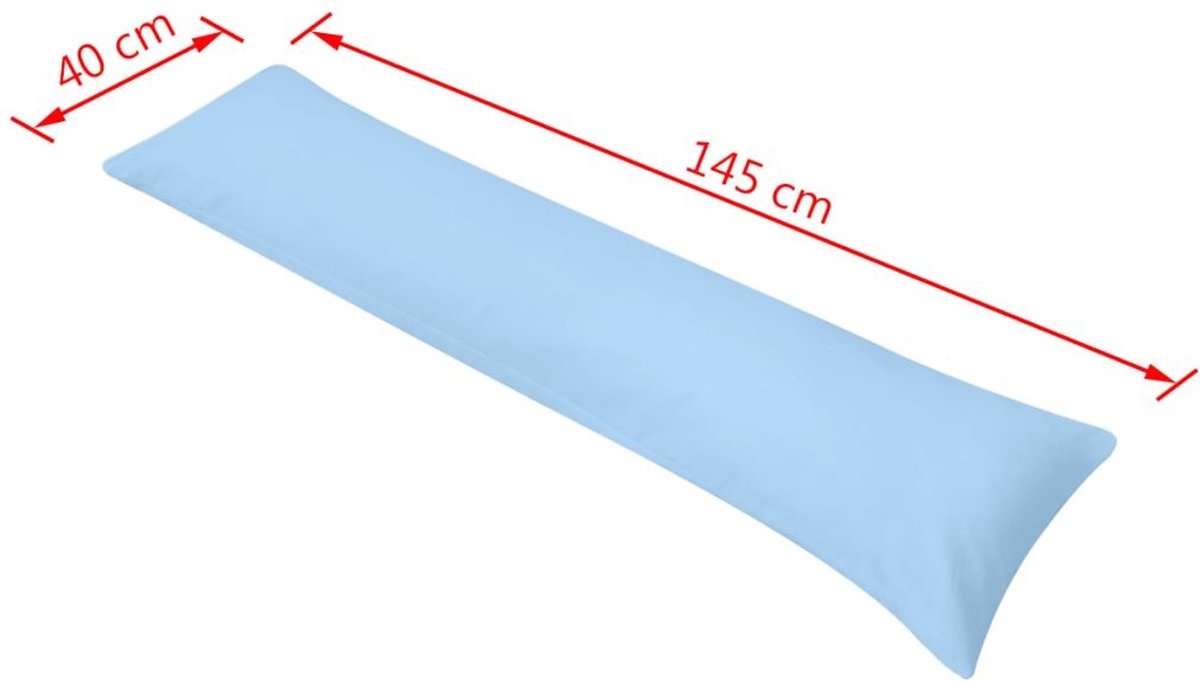 Vidaxl Zijslaapkussen 40x145 Cm - Blauw