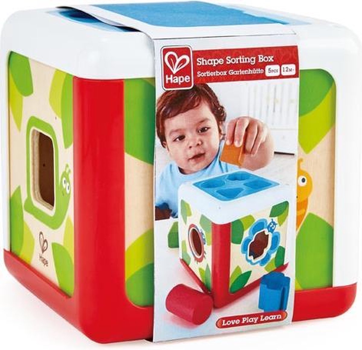 Hape houten vormenstoof 5 delig 17 cm