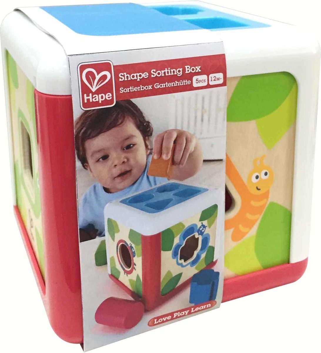 Hape houten vormenstoof 5 delig 17 cm