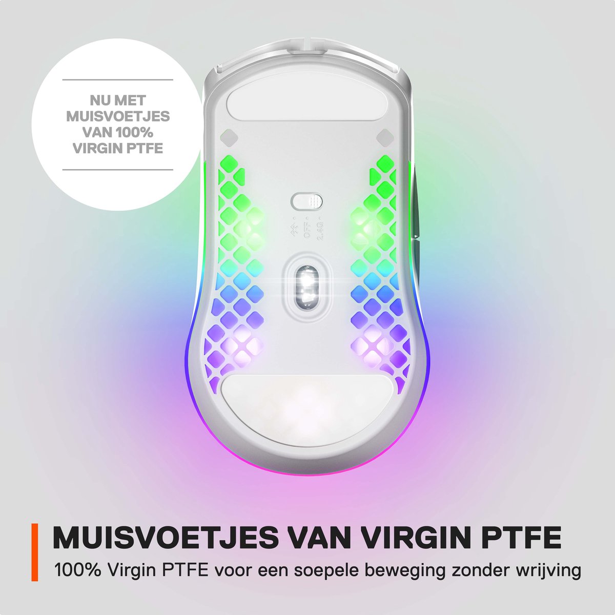 Steelseries Aerox 3 Wireless Snow