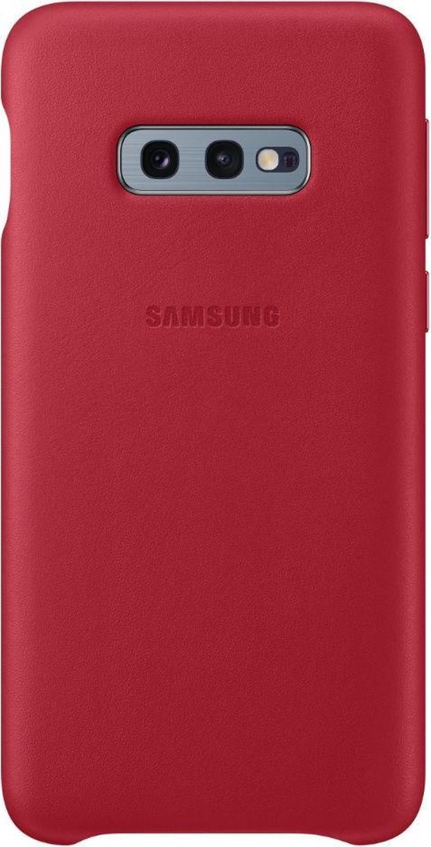 Samsung Galaxy S10e Leather Cover - Rojo