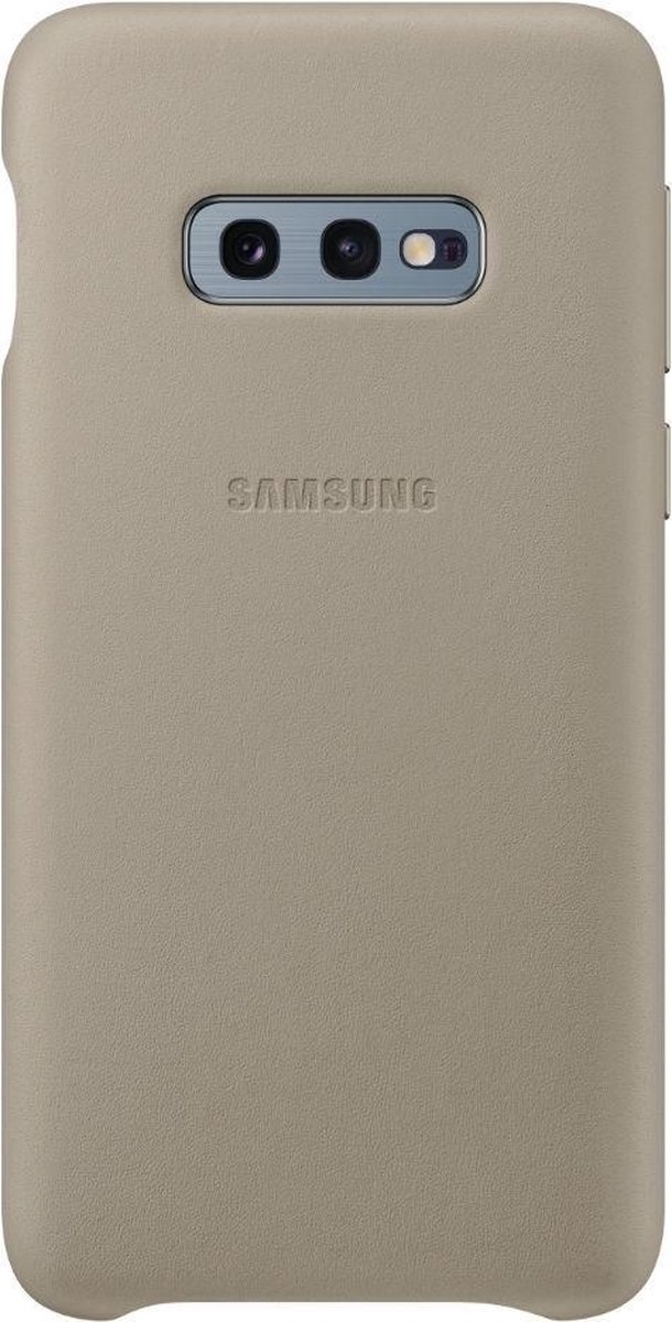 Samsung Galaxy S10e Leather Cover - Gris