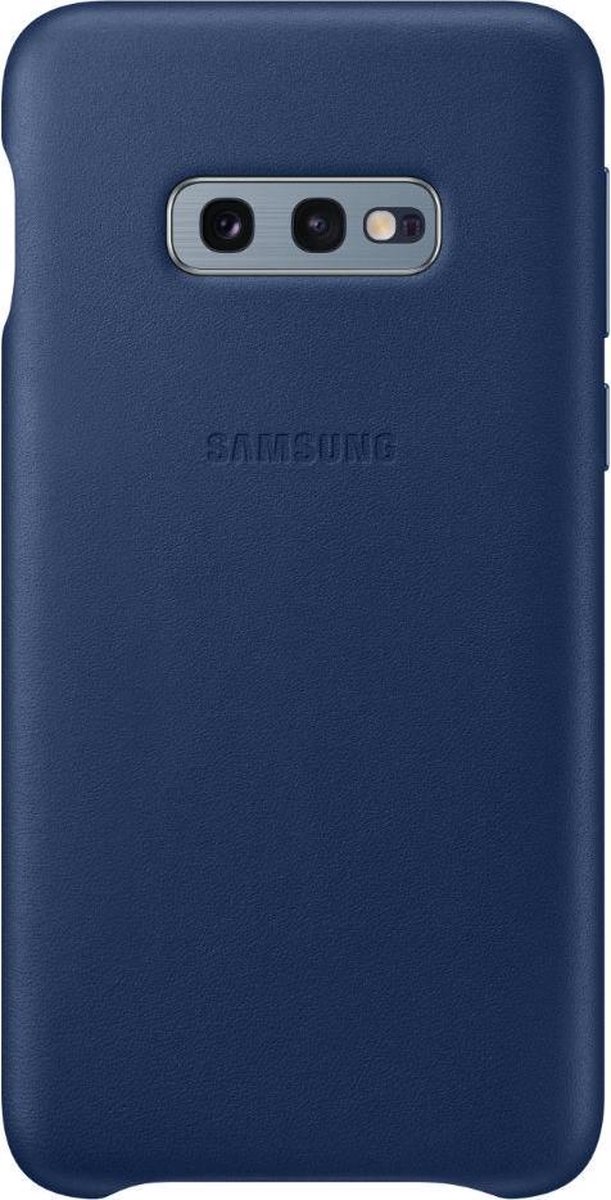 Samsung Galaxy S10e Leather Cover - Azul