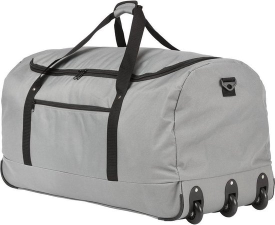 TRAVELZ - Opvouwbare Wieltas - Reistas Opvouwbaar Met Wielen - 100 Liter - - Grijs