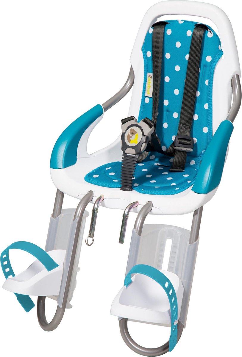 Qibbel Togo Fietszitje Voor Q656 Junior Stuurpen Wit/ - Blauw