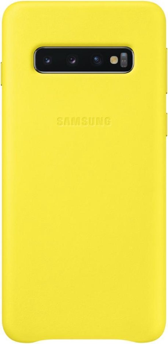 Samsung Galaxy S10 Leather Cover - Amarillo