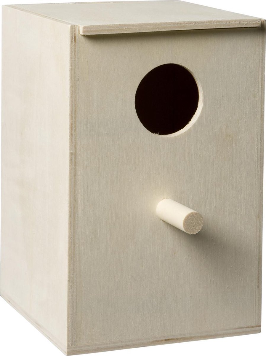 Fauna Broedkastje Parkiet Opening 45 Mm - Vogelbroedbenodigheden - 14.5x14.5x22.5 cm