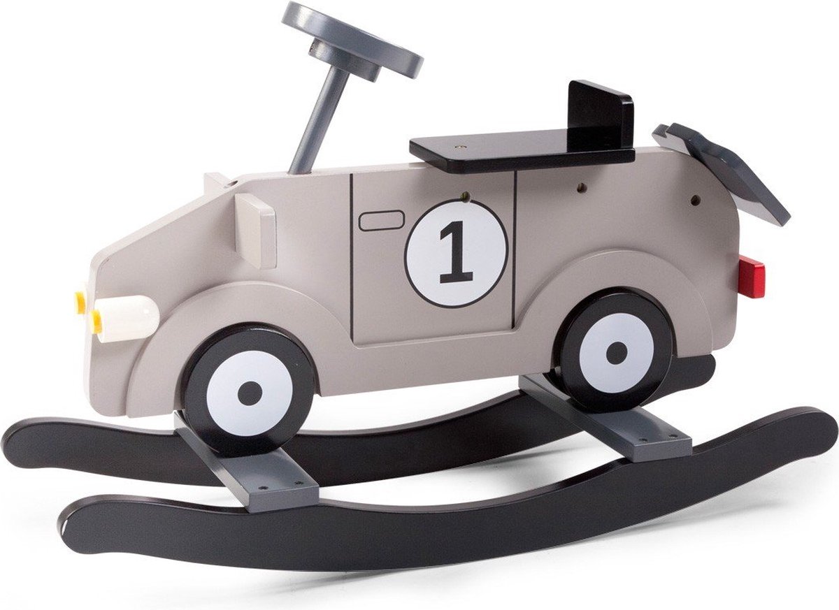 CHILDWOOD Hobbelauto My First Car En En Zwart Cwrfcg - Grijs
