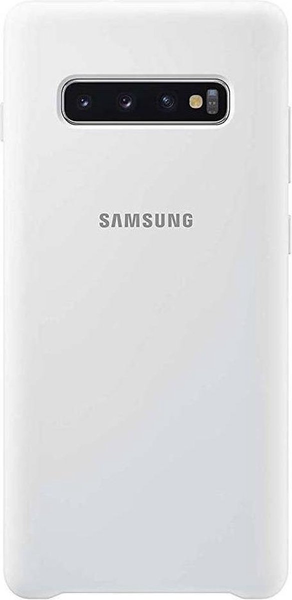 Samsung Galaxy S10+ Silicone Cover - Blanco