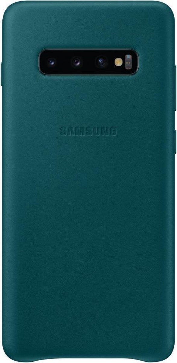 Samsung Galaxy S10 Plus Leather Cover - Verde