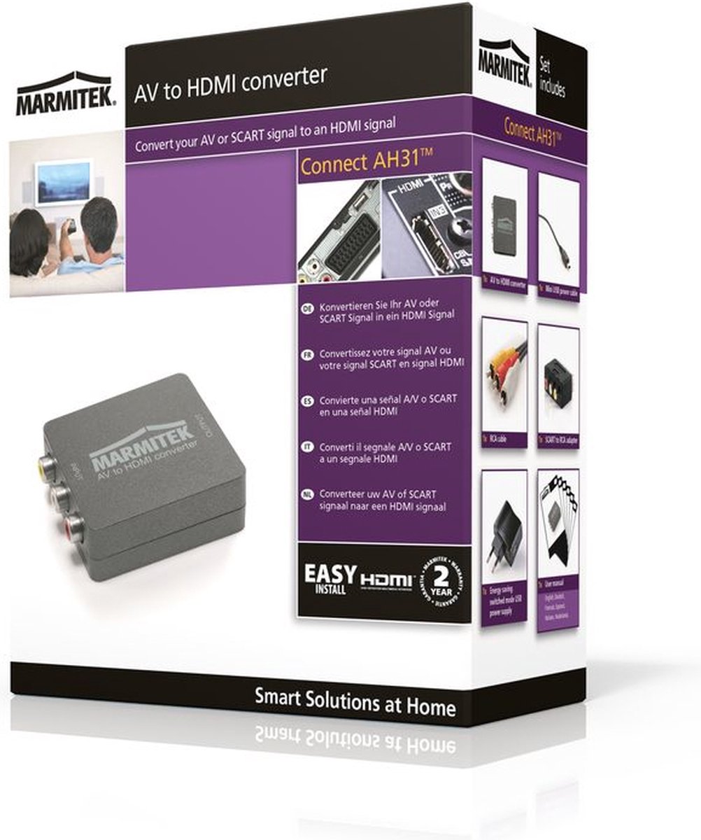 Marmitek HDMI kabel CONNECT AH31 - Zwart