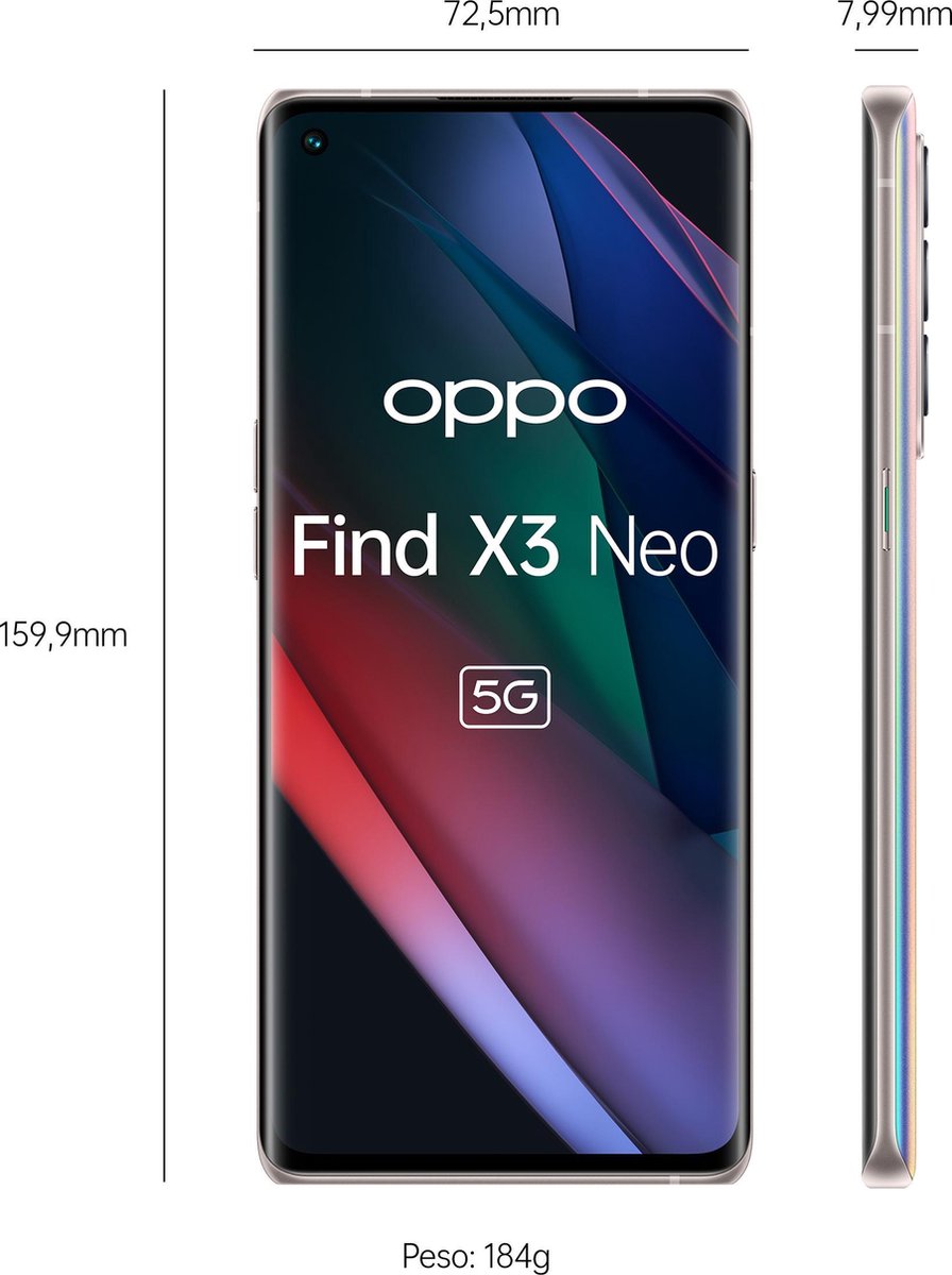 Oppo Find X3 Neo (Zilver)