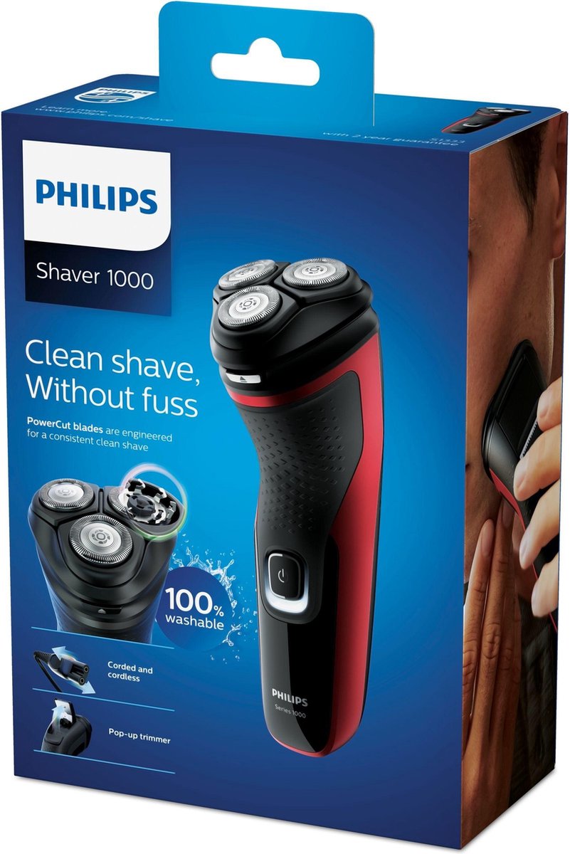 Philips serie 1000 scheerapparaat S1333/41 - Zwart