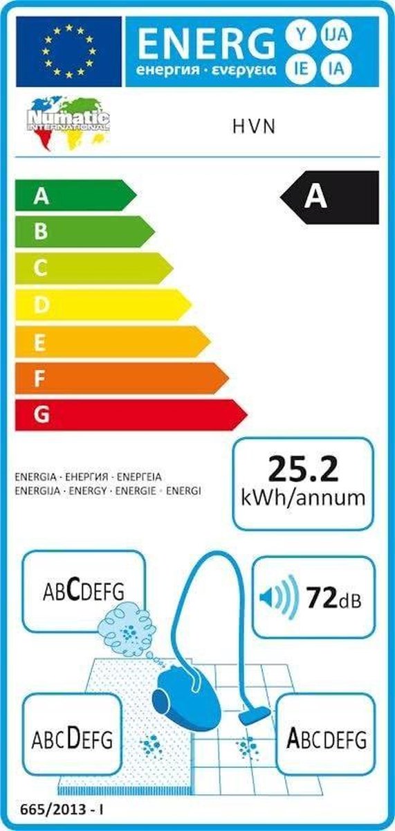 NUMATIC stofzuiger Henry Next HVN-204 - Paars