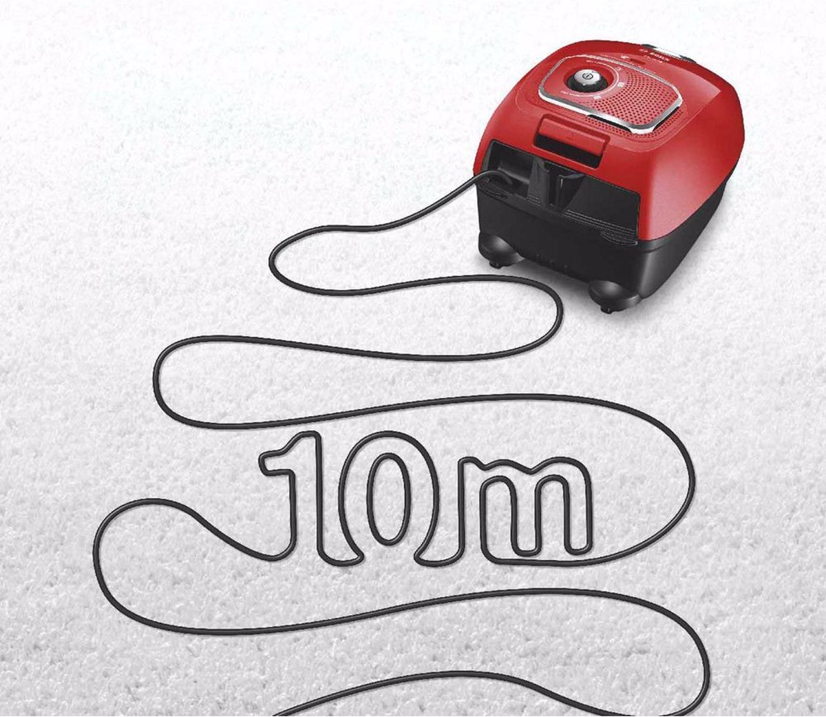 Bosch stofzuiger Serie 4 BGLS4X380 - Rood