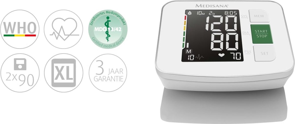 Medisana bloeddrukmeter BU 514 - Groen