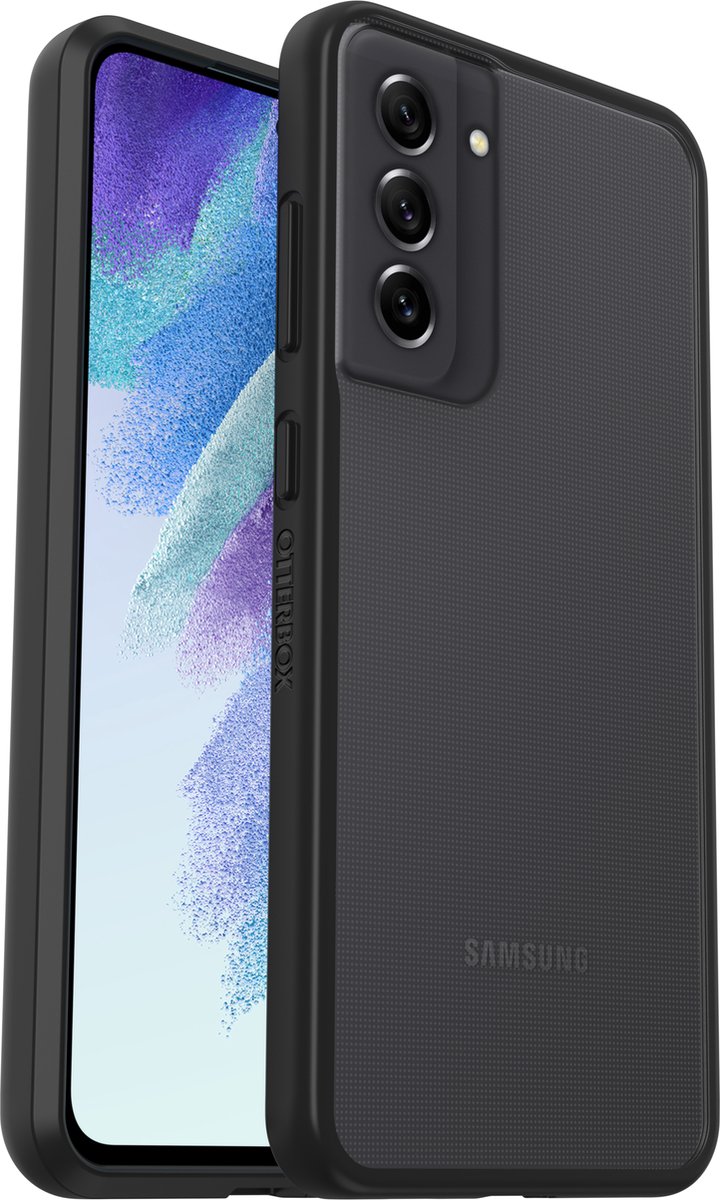 Otterbox React Samsung Galaxy S21 FE Back Cover Transparant/ - Zwart