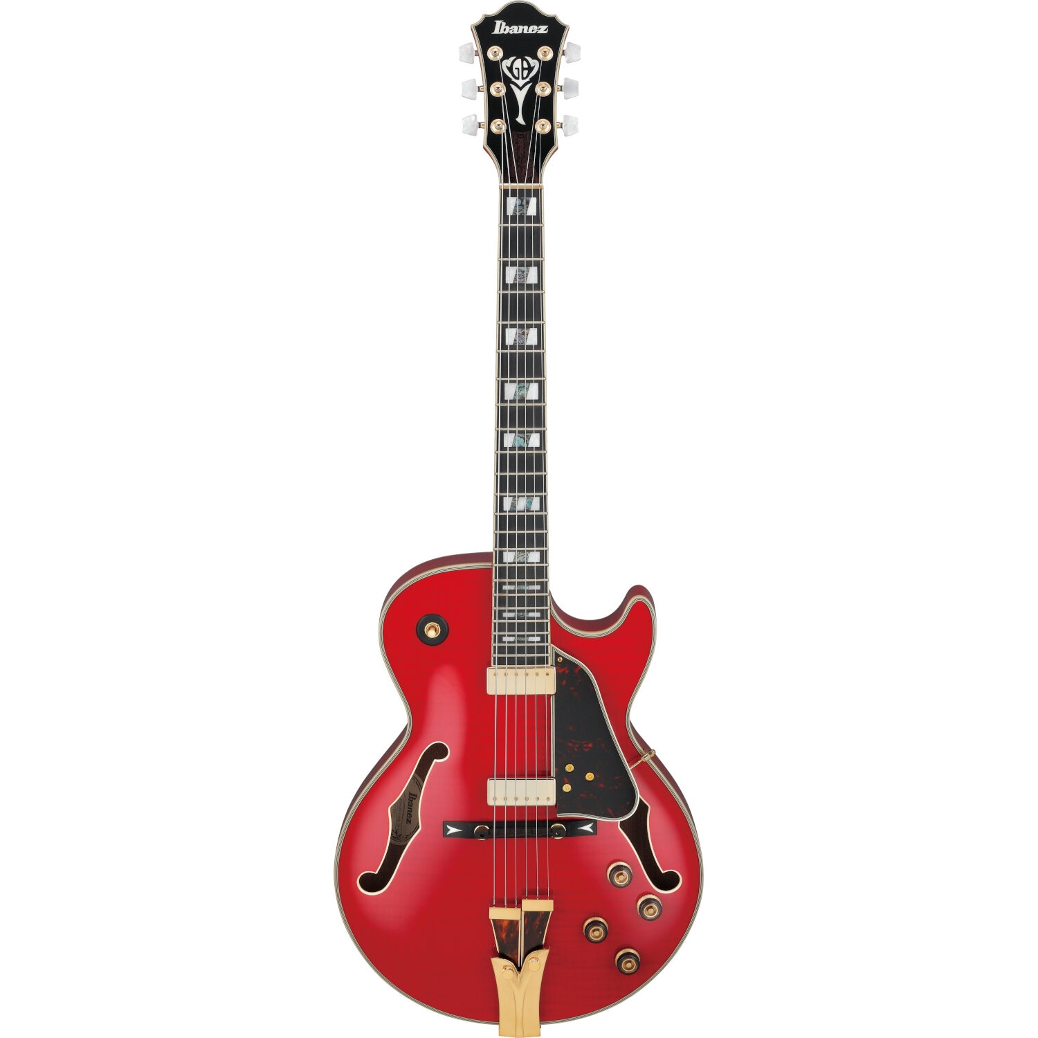 Ibanez GB10SEFM Sapphire Red George Benson signature semi-akoestische gitaar met koffer