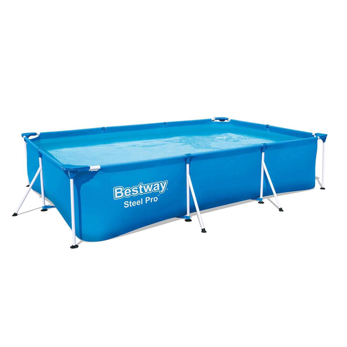 Bestway Steel Pro Zwembad Met Stalen Frame Rechthoekig 300x201x66 Cm 56404 - Blauw