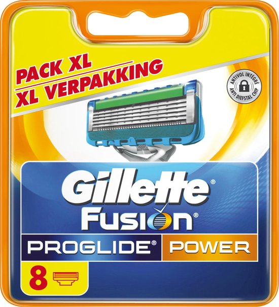 Gillette Fusion5 Proglide Power Scheermesjes - 8 Stuks.