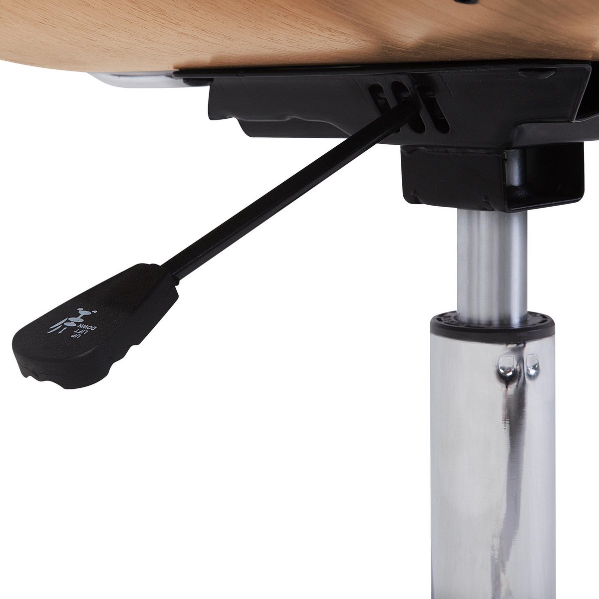 Beliani Rotterdam - Bureaustoel-wit-kunstleer