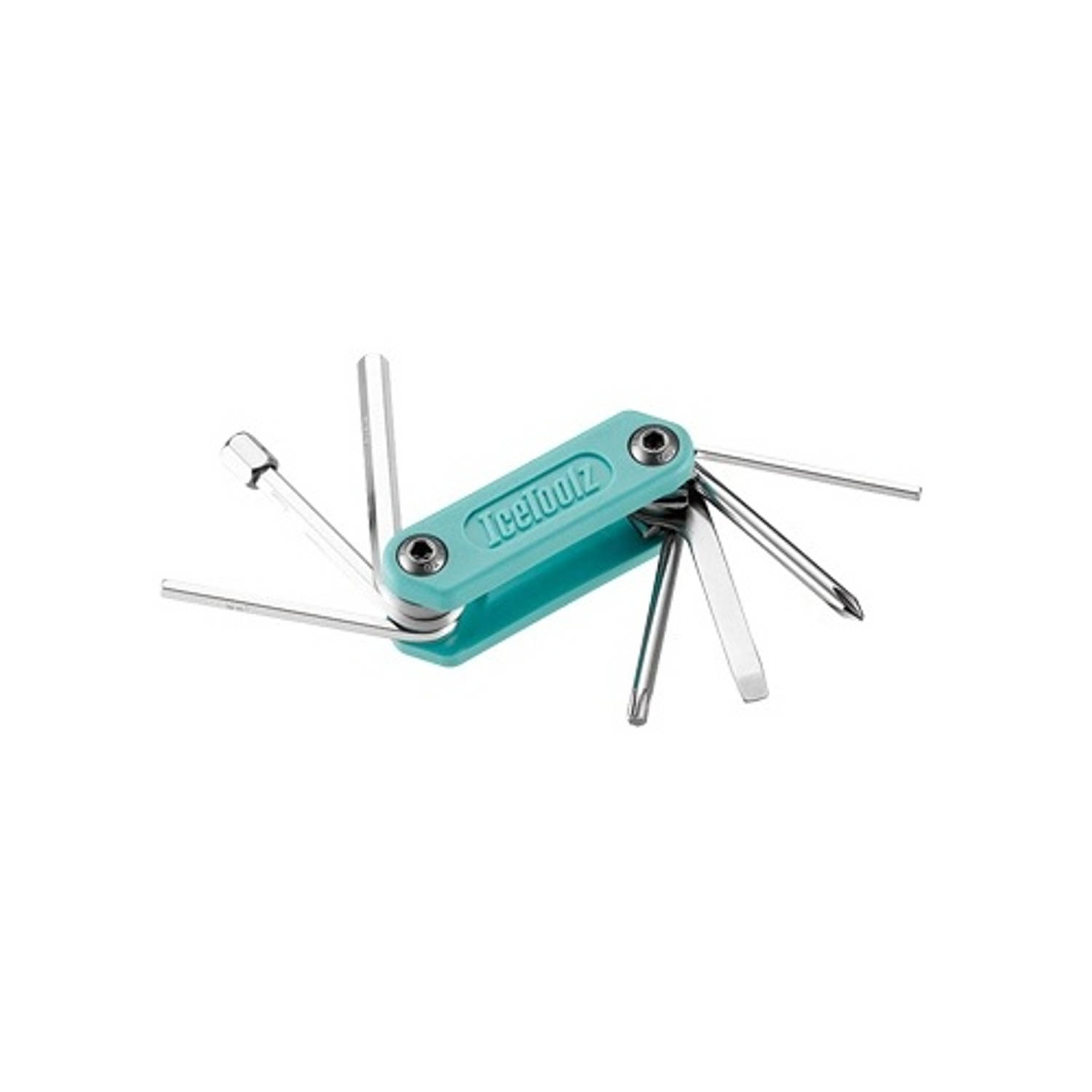 Icetoolz Multitool Mighty-8 Mintgroen/zilver 8 Functies 7,5 Cm