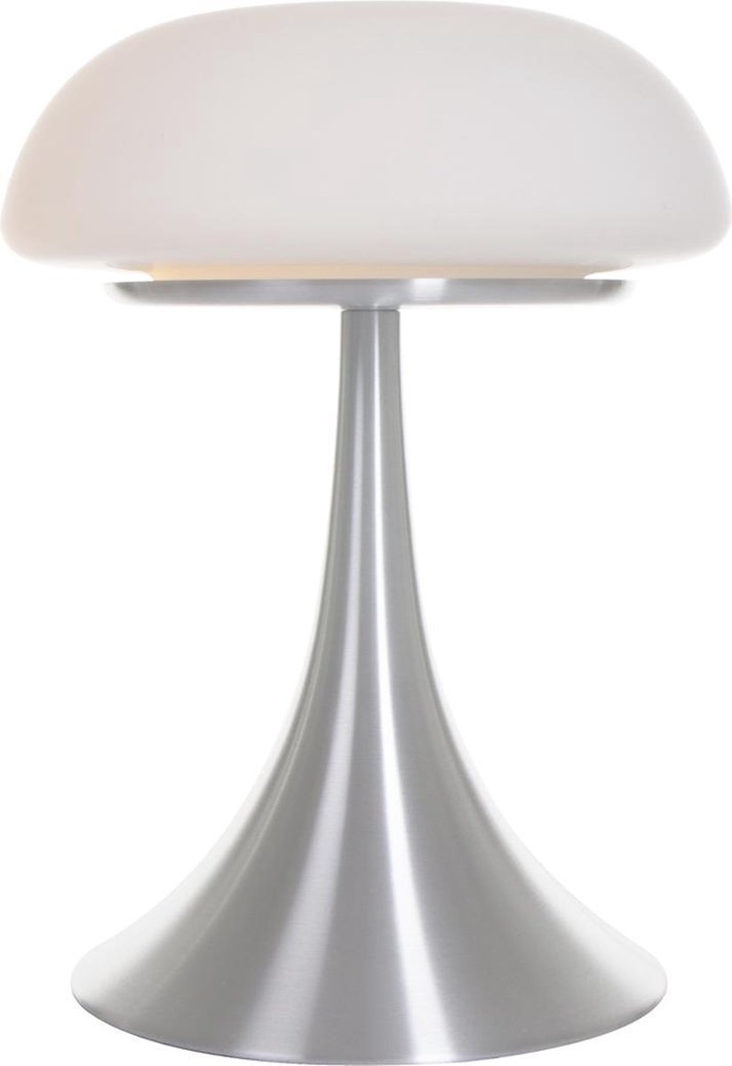 Lightning - Moderne Tafellamp 1-l. Glas - - Silver