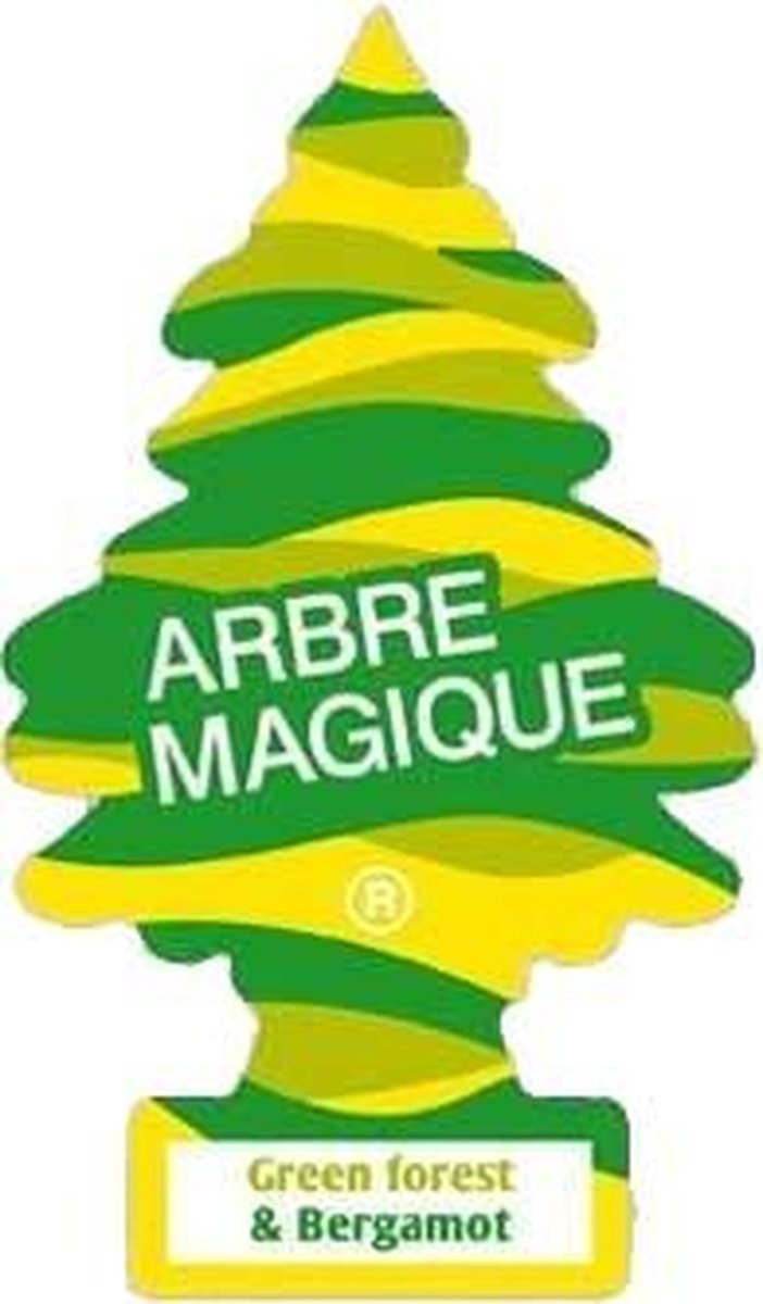 Arbre Magique Luchtverfrisser 12 X 7 Cm Forest & Bergamot - Groen