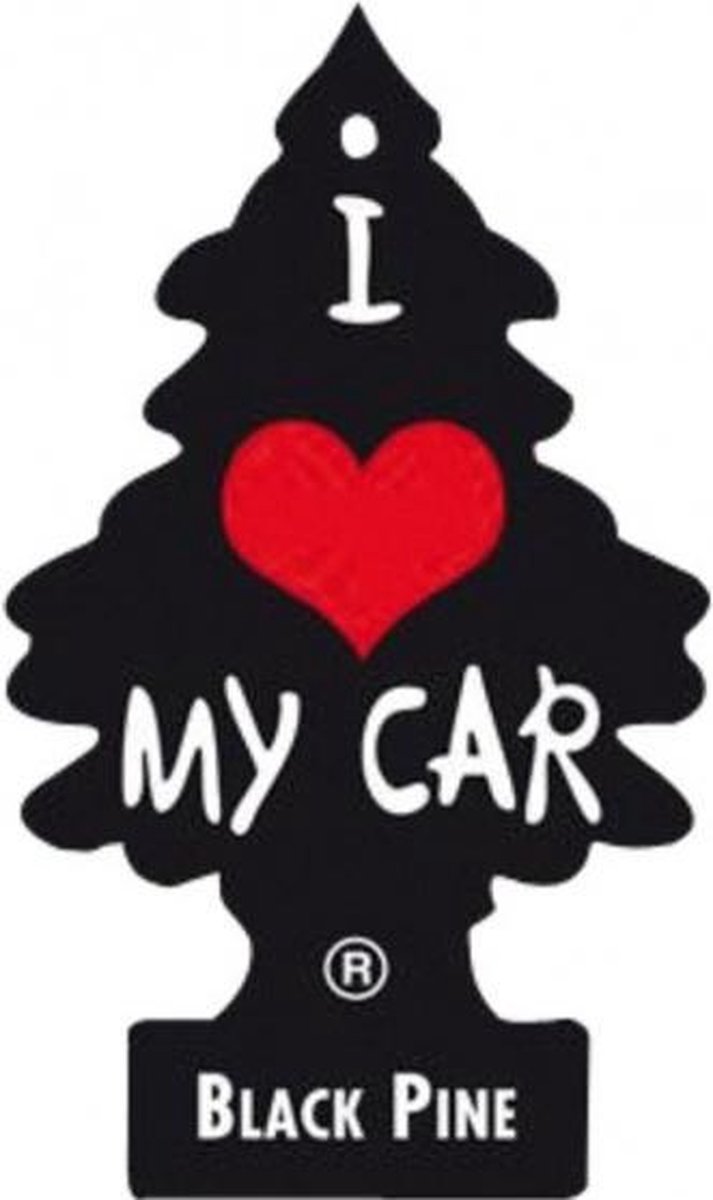 Arbre Magique Luchtverfrisser 12 Cm X 7 Cm Black Pine - Zwart