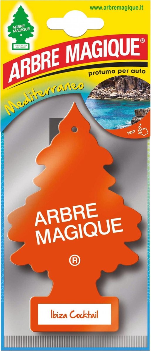 Arbre Magique Luchtverfrisser 12 X 7 Cm Ibiza Cokctail - Oranje