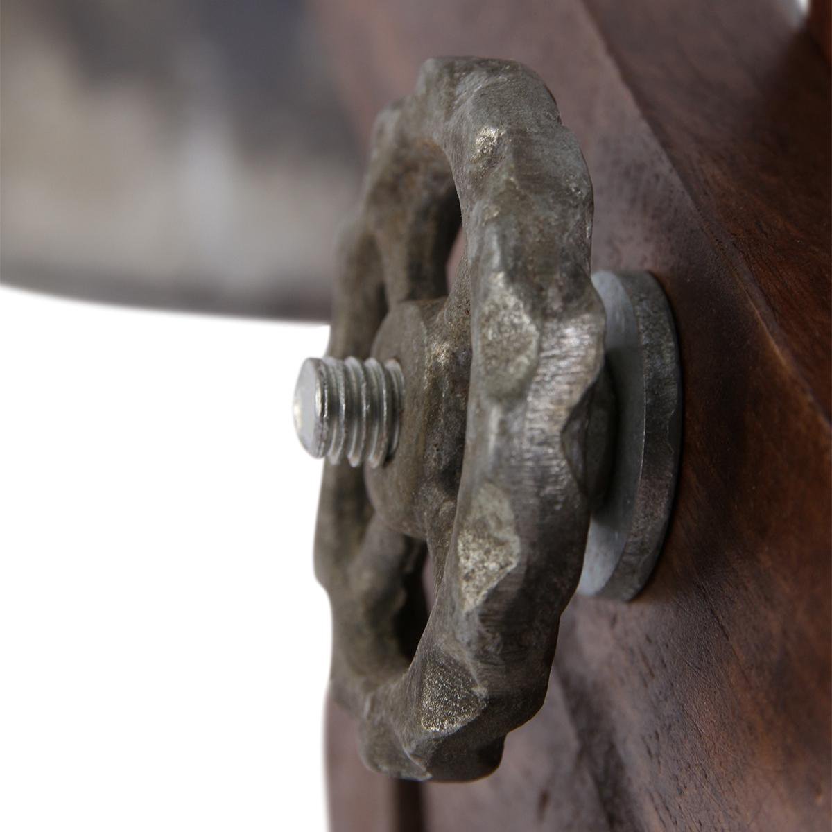 Light & Living - Vloerlamp 84x16x125 Hout En Vintage Zilver - Bruin