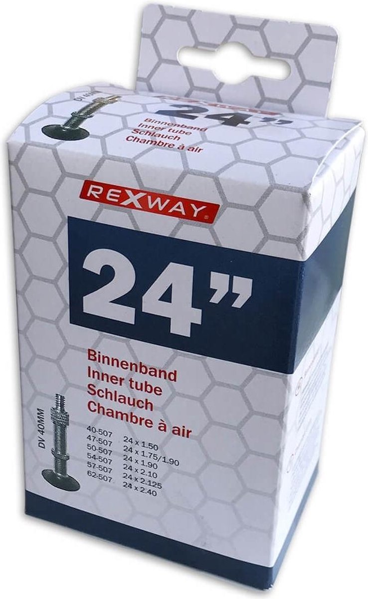 Rexway Binnenband 24 Inch (40/62-507) Dv 40 Mm - Zwart