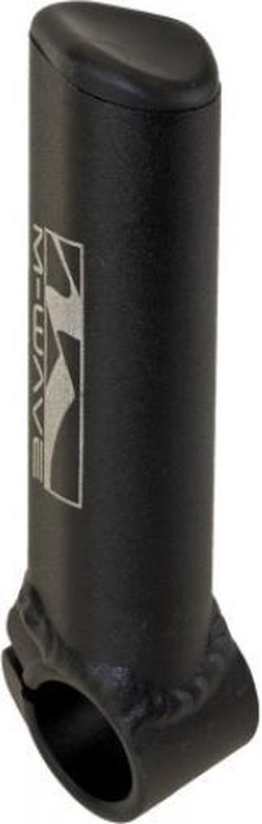 M-wave Handvatten Bar End Kort Aluminium Mat Per 2 St. - Zwart